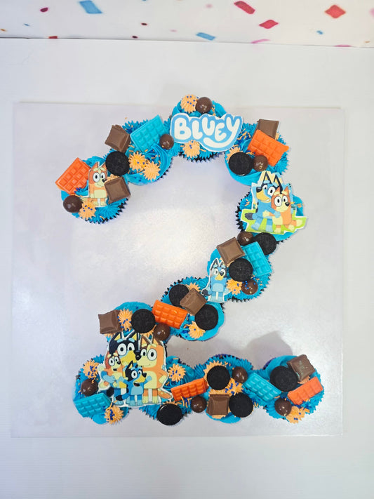 Cupcakes Shaped in a Number