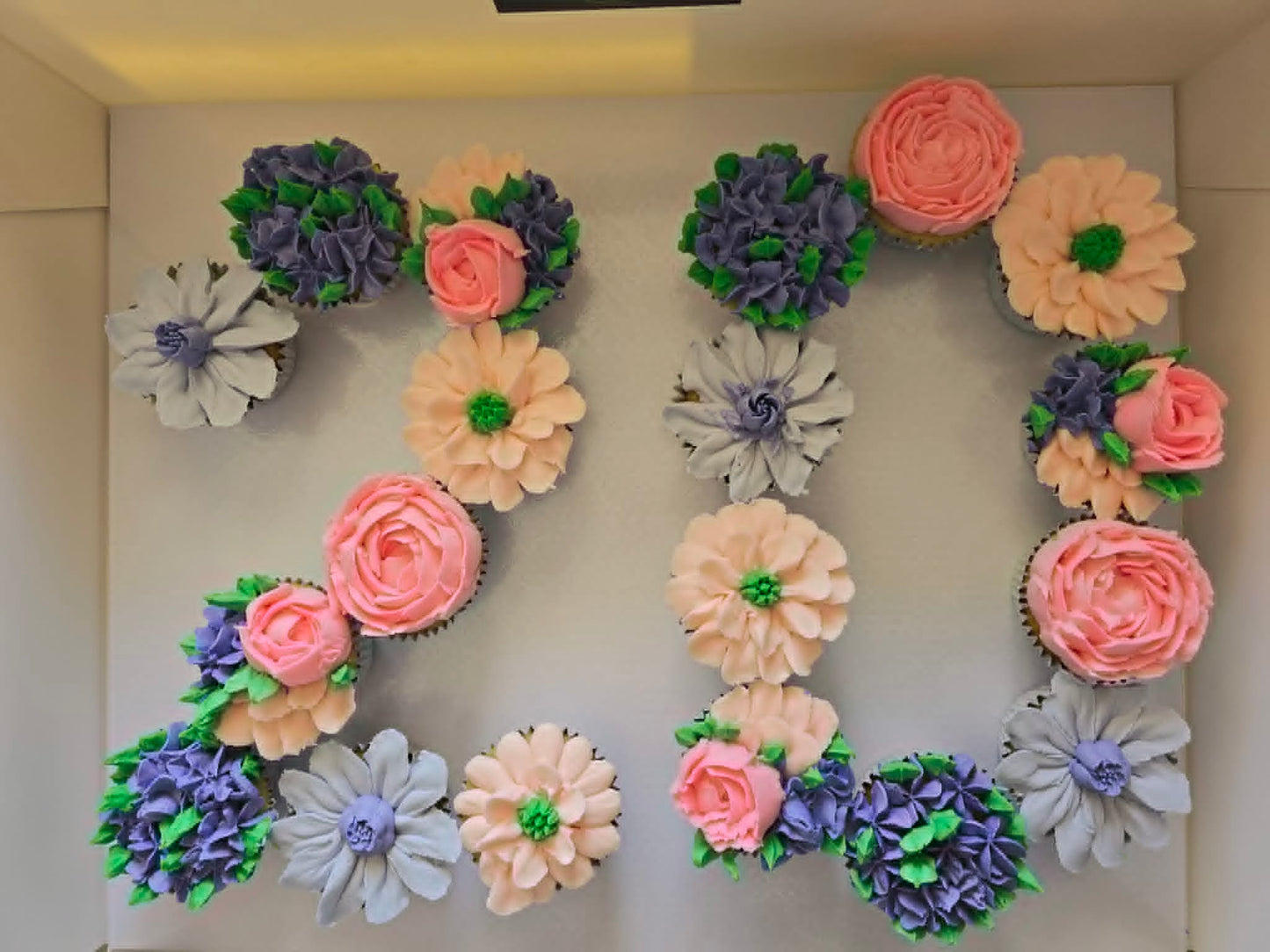 Cupcakes Shaped in a Number