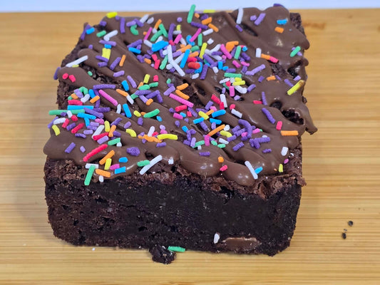 Chocolate Sprinkle brownie slab- Express posted Monday to Wednesday