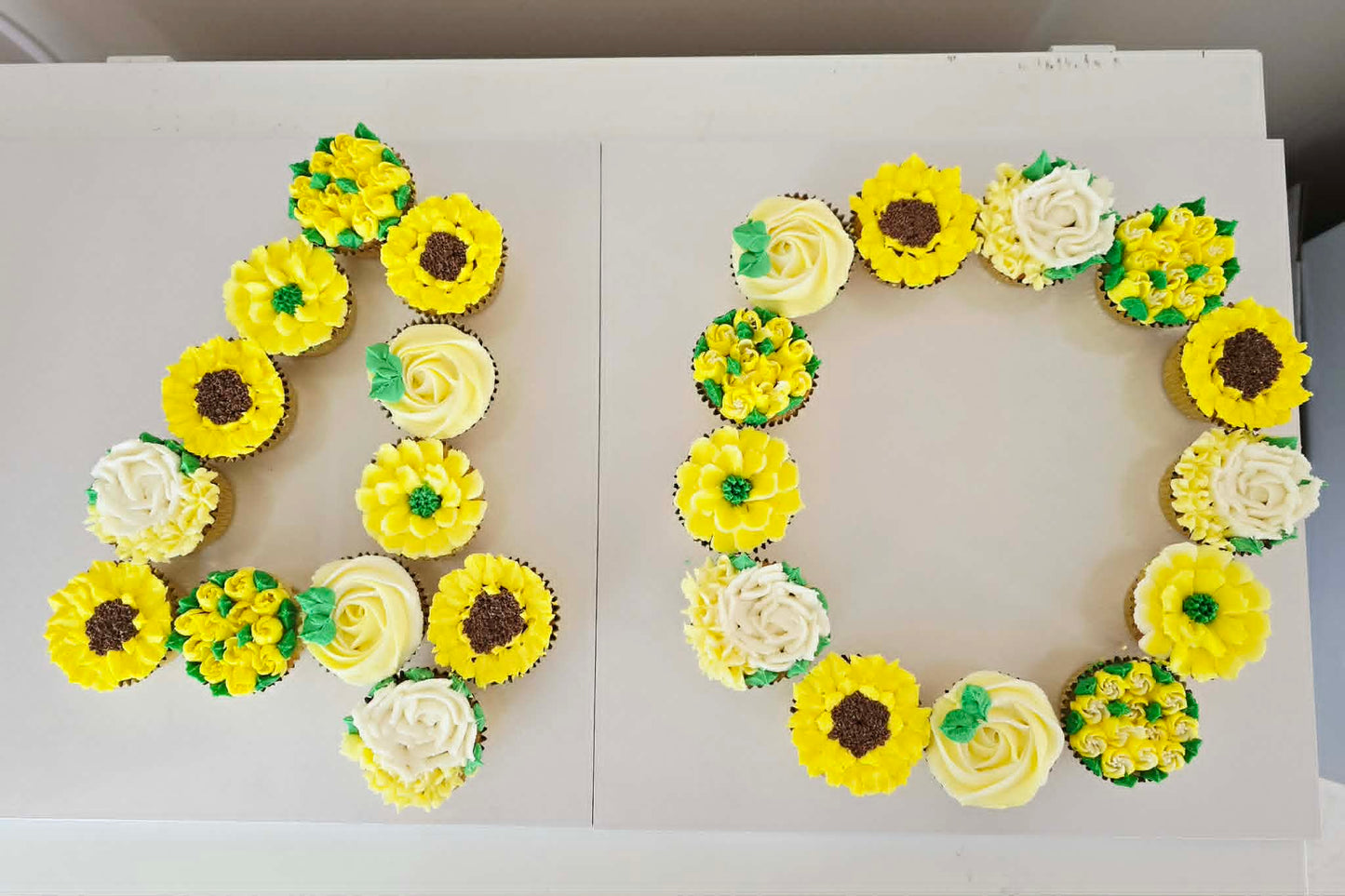 Cupcakes Shaped in a Number