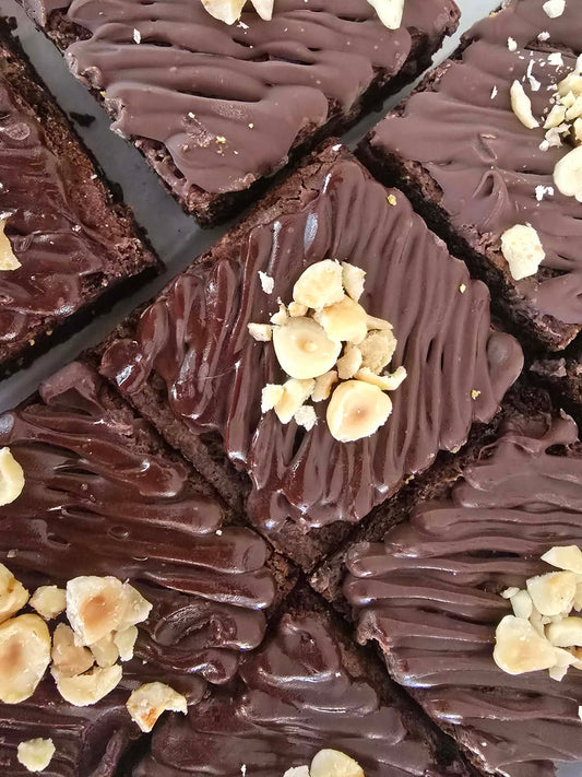Nutella & Hazelnut brownie slab- Express posted Monday to Wednesday