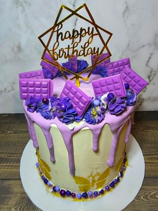Drip and Mini Chocolate Block Cake