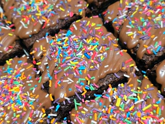 Chocolate Sprinkle brownie slab- Express posted Monday to Wednesday