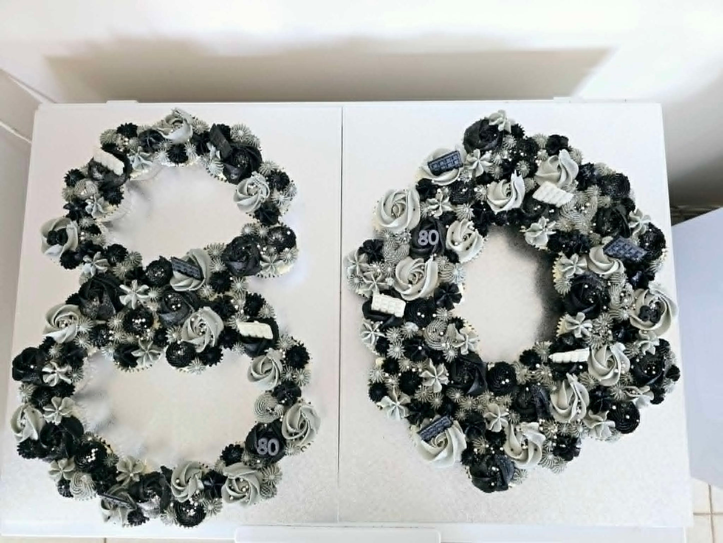Cupcakes Shaped in a Number