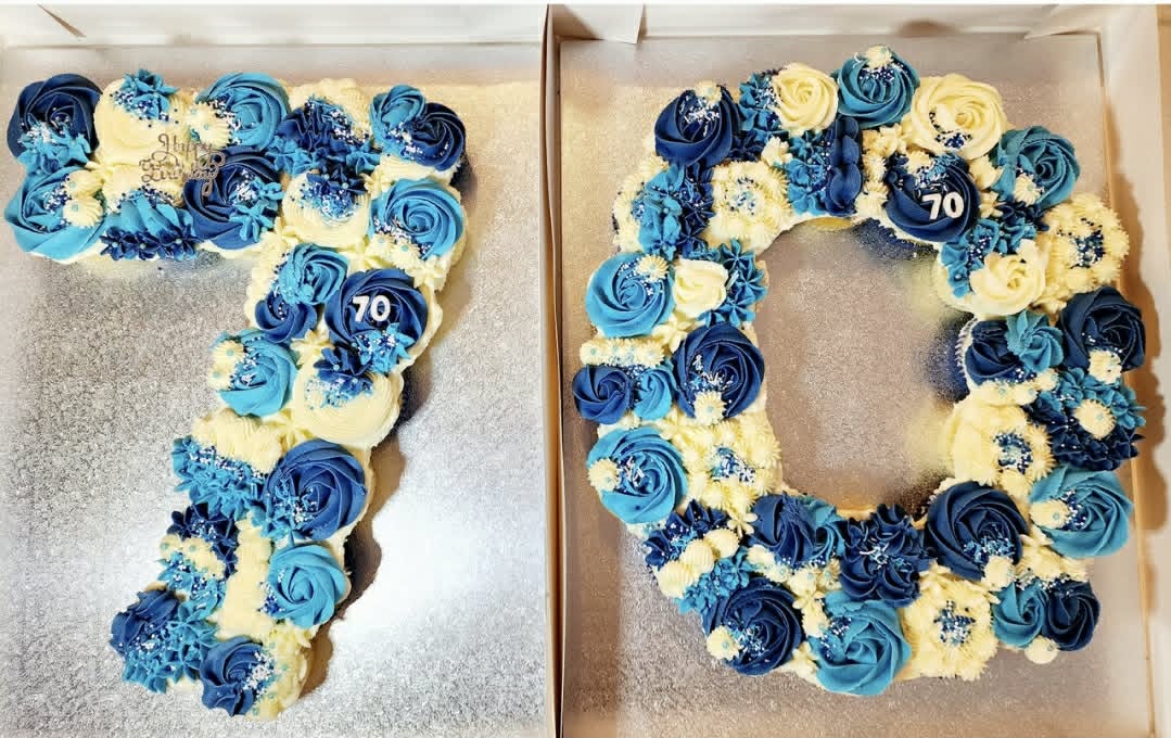 Cupcakes Shaped in a Number